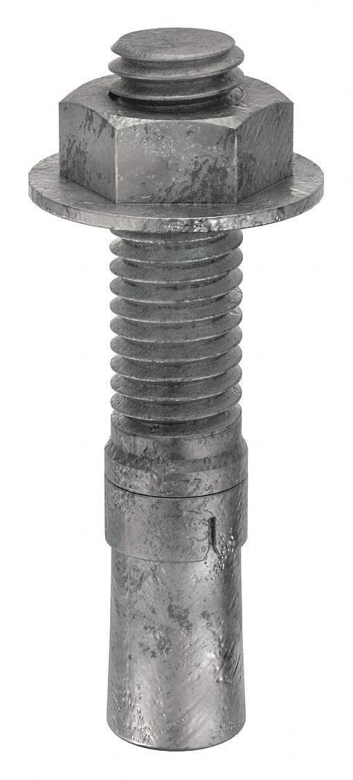 Wedge Anchor, Galv. Steel, 1/2x2 3/4, PK10 Power Tool Accessories Industrial
