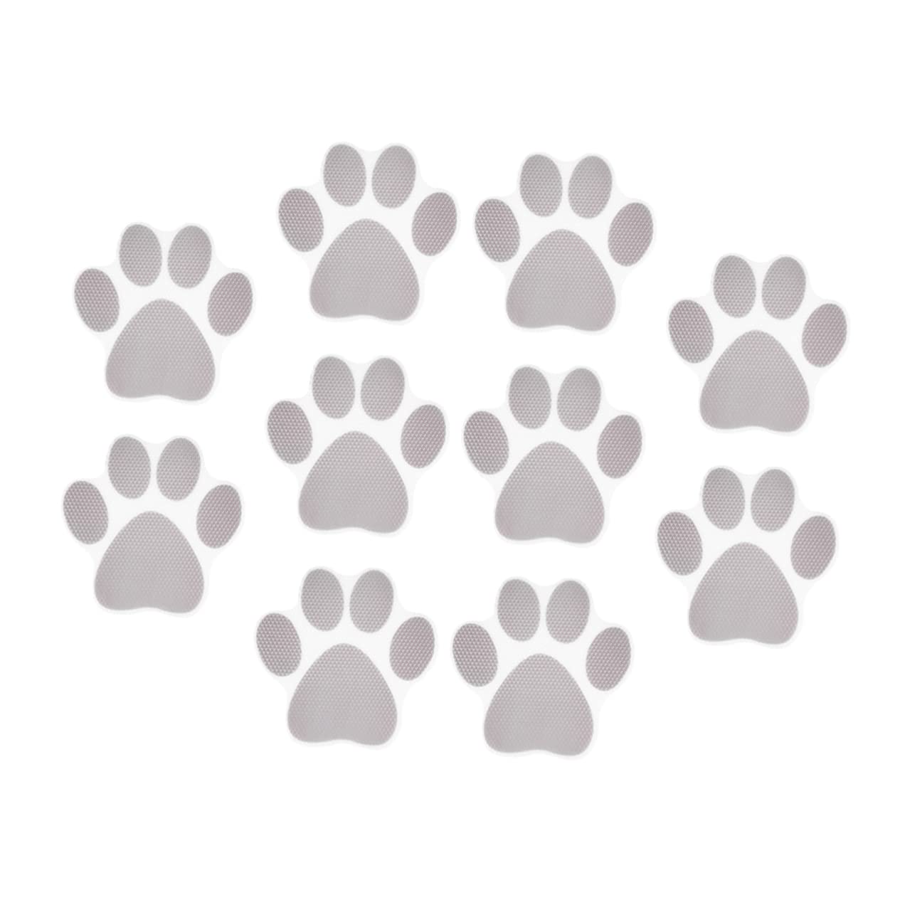 Cabilock 10Pcs Cartoon Dog Footprint Slip Stickers for Bathtub Self Adhesive Safety Decals for Slippery Surfaces Grey Bath Stickers for Bath Fun