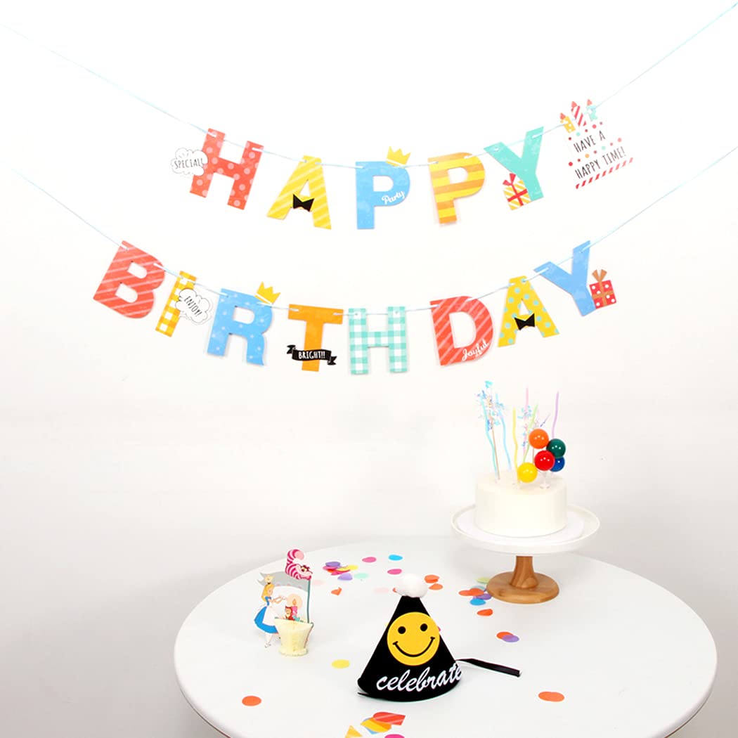 T ポイント5倍 ガーランド 誕生日 バナー ハッピーバースデー Quasion 子供 ハーフバースデー 100日 飾り付け セット カラフル 紙製 文字happy Birthday お祝いに 装飾 道具 Apaesaoroque Com Br