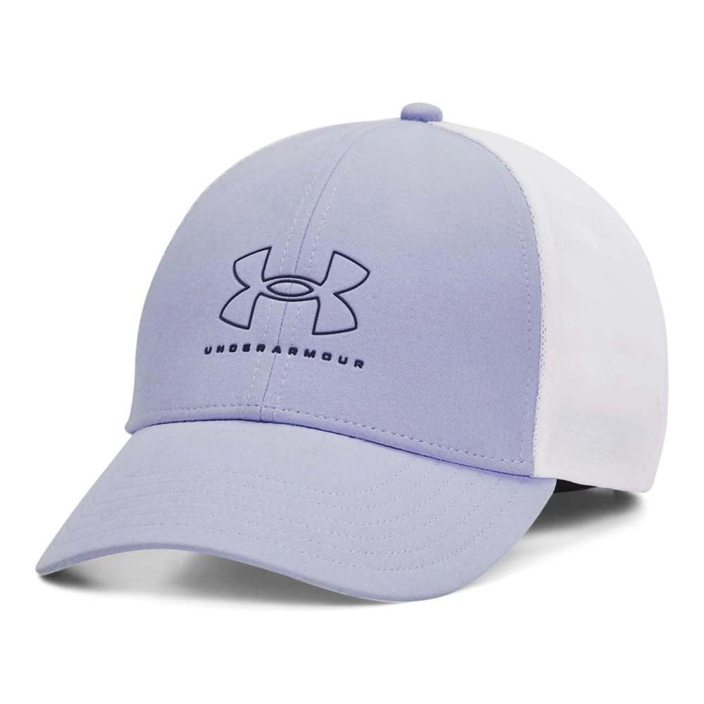 Under Armour Women's Iso-chill Driver Mesh Adjustable Cap, (539) Celeste / / Midnight Navy, One Size