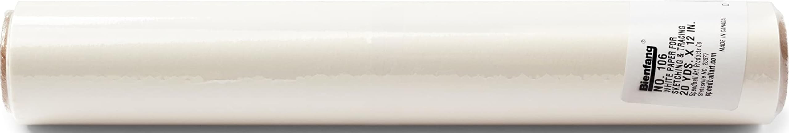 Speedball Bienfang #106 Sketching & Tracing Paper Roll 29GSM White 60ft x 12in, For Transfer, Drawing, Tracing, Sketch