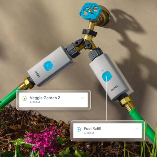 Rachio Smart Hose Timer (2 Valves + 1 WiFi Hub) – App-Controlled Outdoor Faucet Timer, Quick Install & Scheduling, Expandable System by Rachio - Image 2