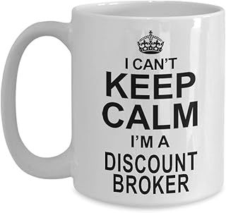 Discount Broker Gifts - Coffee Mug For Discount Broker, for Women And Men, Unique Discount Broker Present, Ceramic Tea/Coffee Cup
