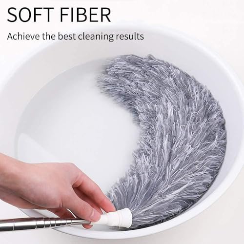 Image of Microfiber Fan Cleaning Mop | Extendable Long Rod Ceiling Fan Duster | Anti-Scratch Dust Cleaner for Home & High Roof Cleaning | पंखा साफ करने वाला डस्टर (Fan Cleaning MOP)