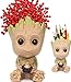 Baby Groot Blumentopf - Übertopf Groß Aquarium Deko Figur Holz Aschenbecher Stiftehalter Actionfigur