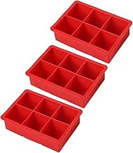 FUOYLOO 3 Peças 6 Seis Grades De Silicone Para Brownies Assadeiras 9X9 Mini Formas Para Cupcake Moldes Para Smore Forma Para Cupcake De Silicone Forma Para Brownie Mini Formas Para
