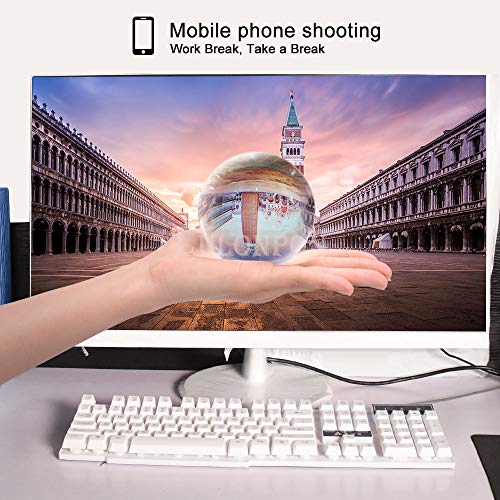 Crystal Ball,3.15in Lens Balls for Photography Accessories, K9 Crystal Sphere Ball, Decorative Ball with Crystal Stand and Wiping Cloth,Photography Gifts for Photographers
