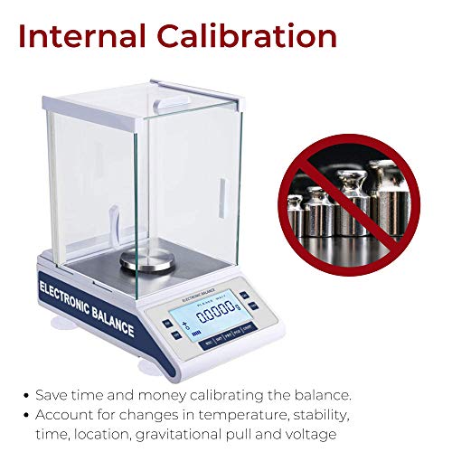Fristaden Lab Internal Calibration Analytical Balance 210G X 0.1Mg, Microgram Scientific Scale, 0.1Mg (0.0001G) Precision, High Accuracy Electromagnetic Force Sensor With Lcd Digital Display #TOP4