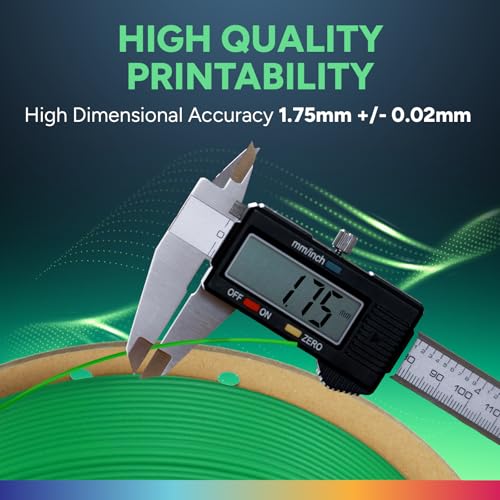 Image of OVERTURE TPU Filament 1.75mm Flexible Roll, 95A Soft 3D Printer Filament, 1kg Spool (2.2 lbs), Fit Most FDM Printer (TPU Green)