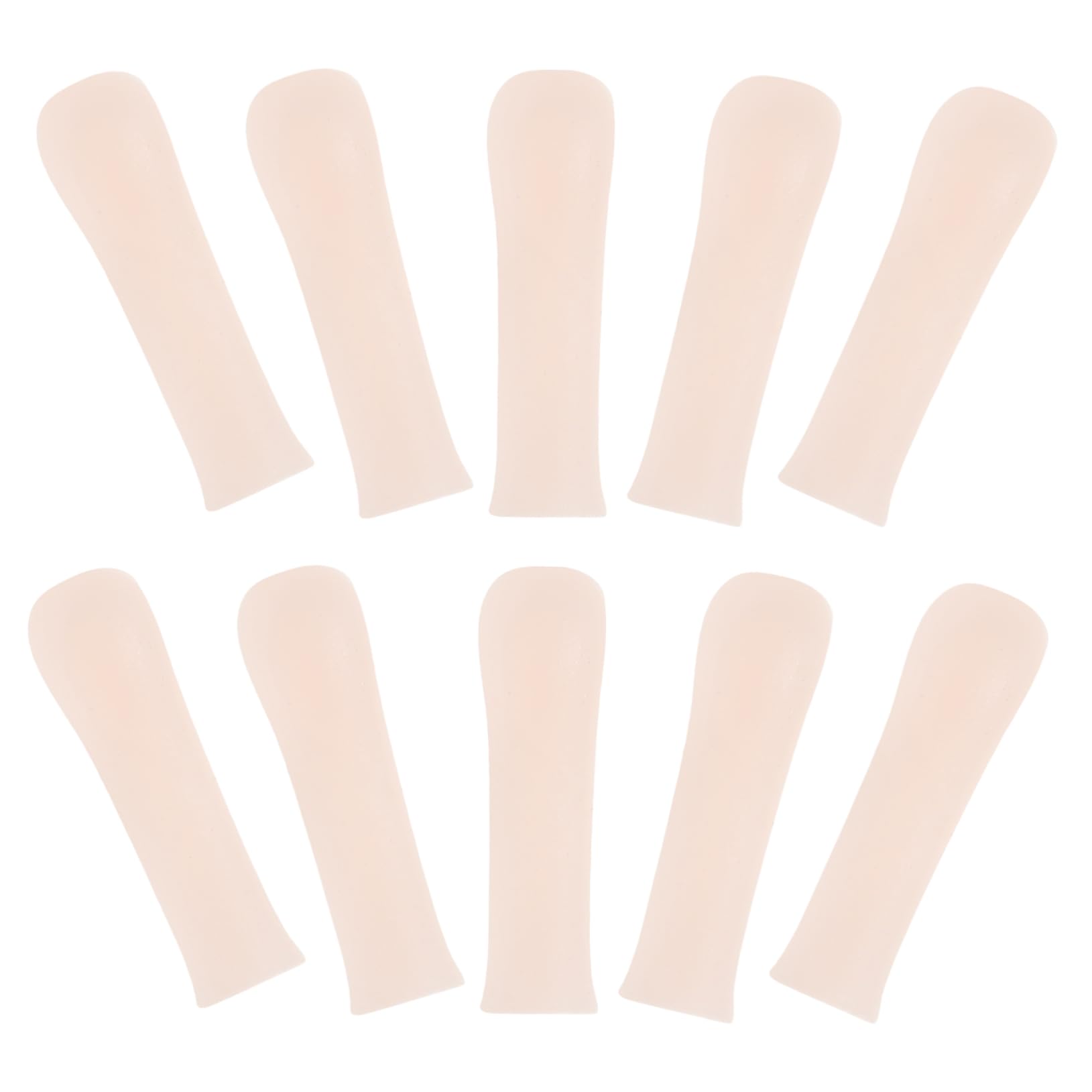 TOVINANNA Reusable Ear Spoon Tips 10pcs Set of Silicone Ear Cleaner Covers for Travel Outdoor Activities