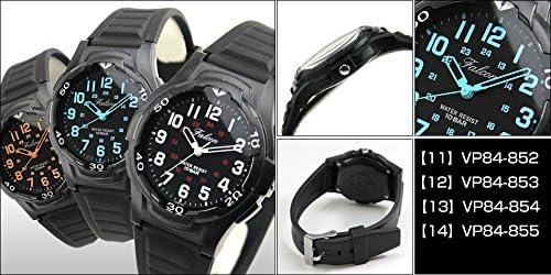 [シチズン Q&Q] 腕時計 アナログ 防水 ウレタンベルト VP84-854 メンズ ブラック