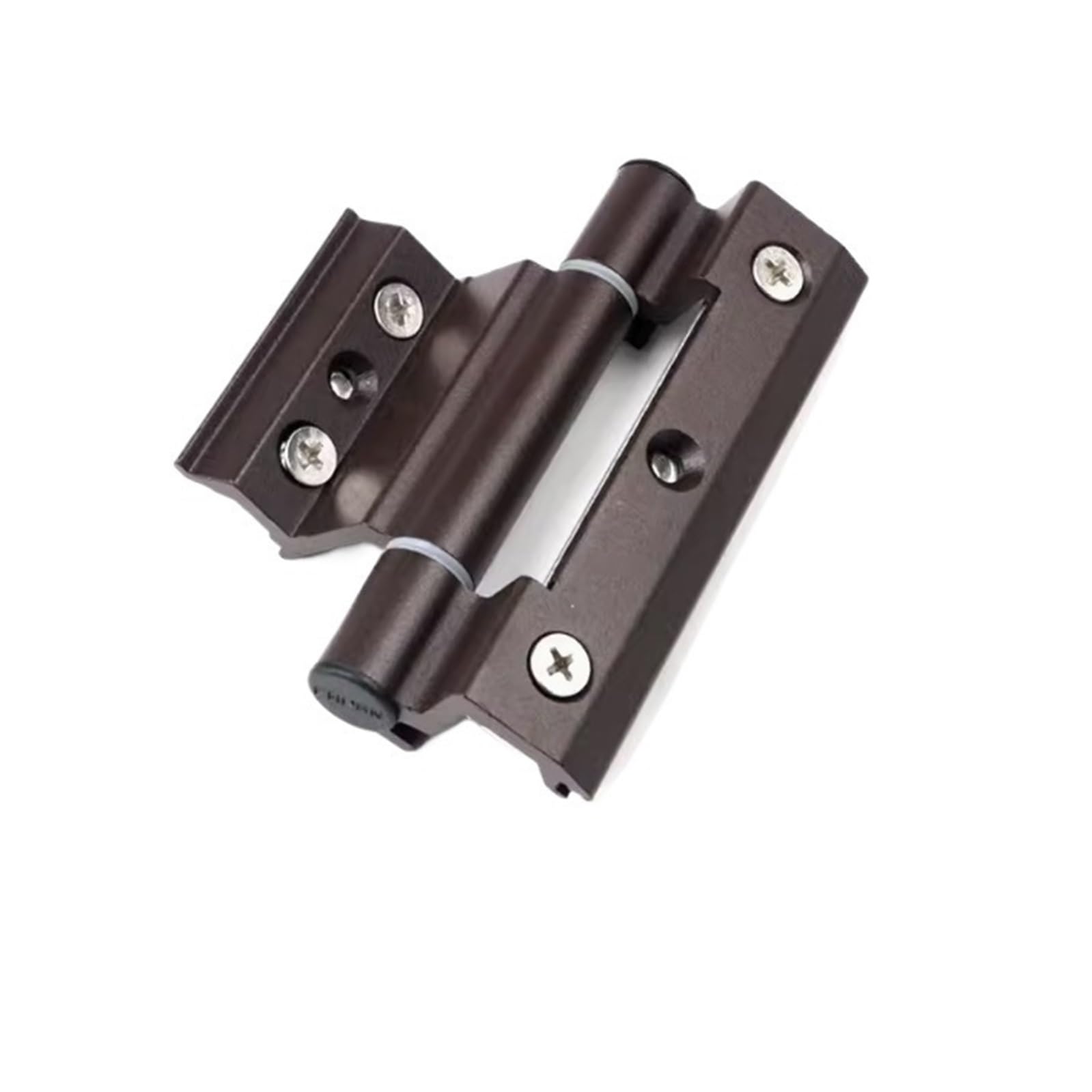Window Hinge 1 pcs Aluminum Alloy Door and Window Hinge Broken Bridge Heat Insulation Flat Open Hardware Folding Thickened Hinges(Brown-100mm)