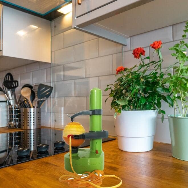 Miniatura 5 de Pelador eléctrico de patatas para cocina, peladores de verduras para calabacín, zanahoria, pelador automático de papas, pelador eléctrico de frutas