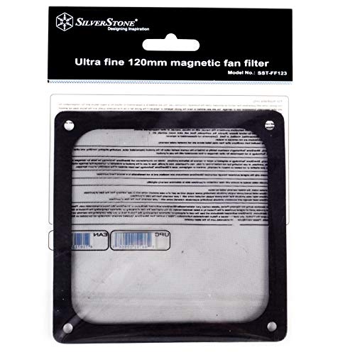Image of Silverstone Tek 120mm Ultra Fine Fan Filter with Magnet Cooling FF123B-USA-2Pack