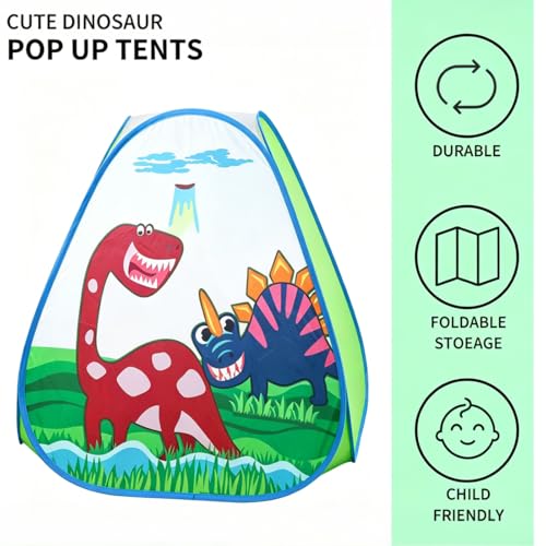 ROIWUIE Dinosaur Pop-Up Tent