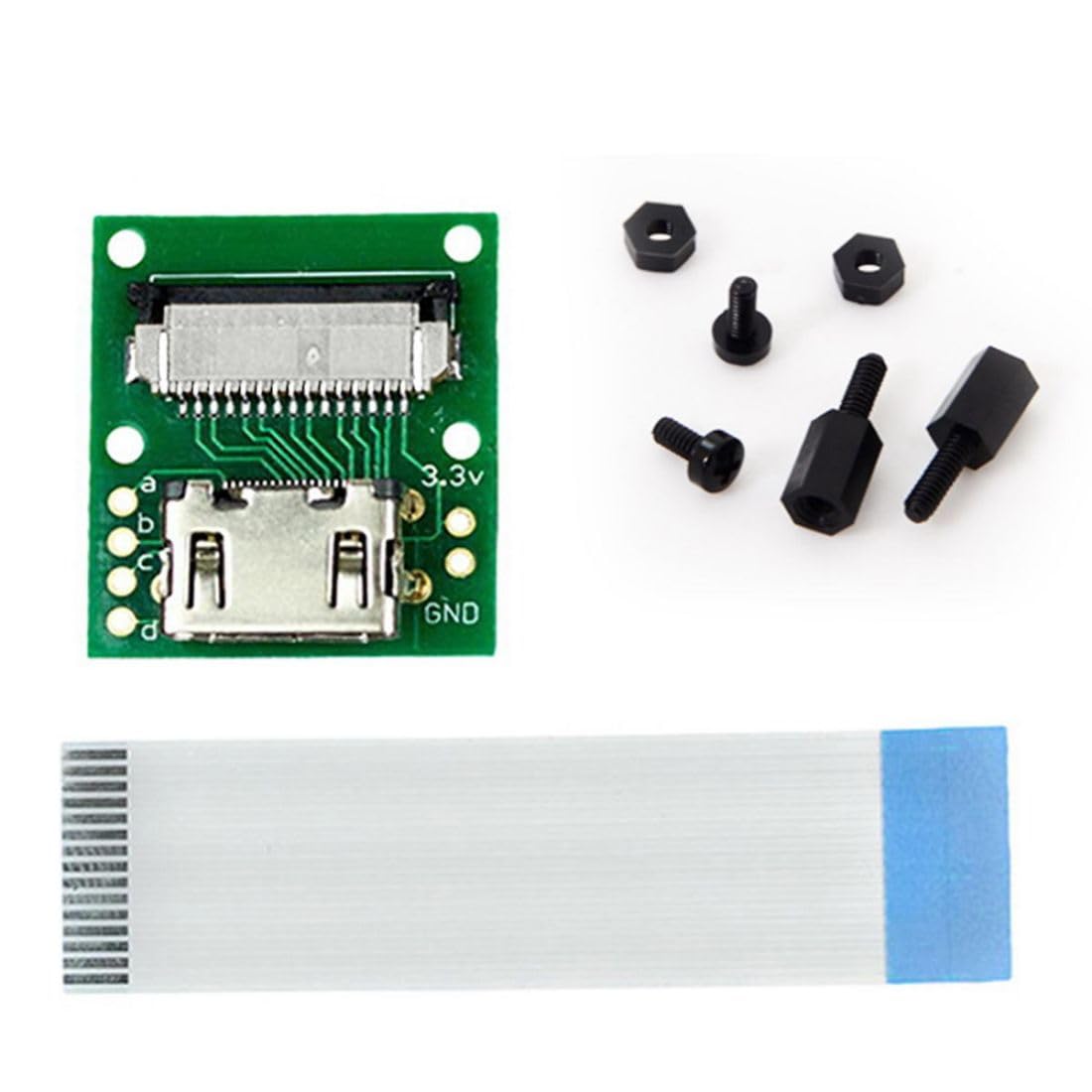 ChenyYang 2 PACK Adattatore di espansione modulo fotocamera HDMI a CSI Raspberry PI con cavo piatto FPC HDTV 5 cm