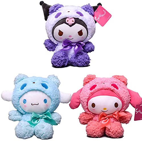Lindo anime Kuromi peluche Kawaii Sanrio Plush My Melody Series animales de peluche Cinnamoroll...