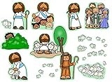 Jesus The Good Shepherd & Parable of The Lost Sheep Bible Felt Board Story for Flannel Boards