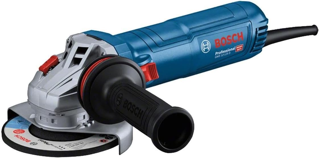 Bosch Professional amoladora angular GWS 12-125 (Ø del disco: 125 mm, potencia 1200 W, protección contra rearranque, incl. empuñadura auxiliar antivibración, llave de dos agujeros) oferta Amazon