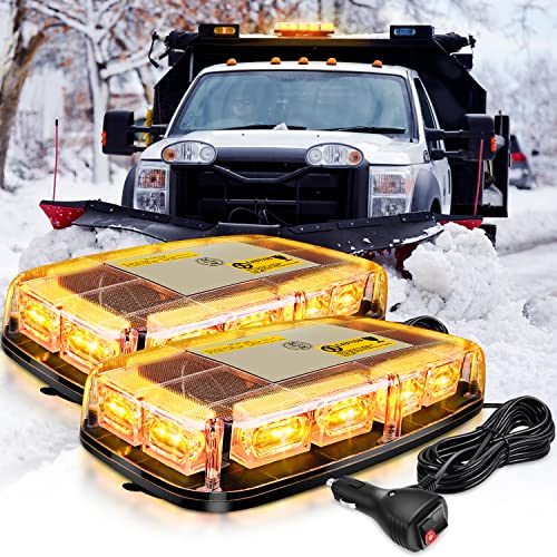 Image of Nilight 2PCS 12 Inch Roof Top Strobe Lights 48LED 12V 24V