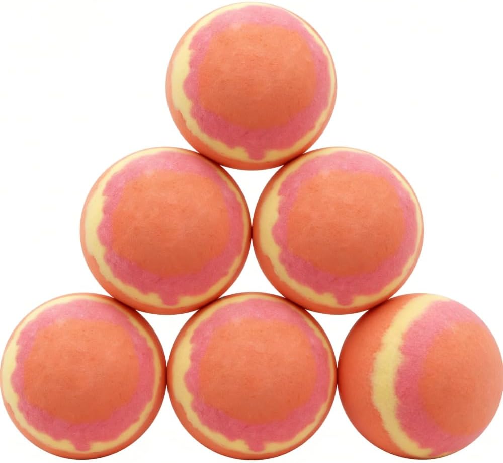 Milk Scented Bath Bomb - YC193, 8.47 oz, Pack of 6 - Perfect for Bubble Spa Bath - Essential Oil Personal Care Bath Gift for Birthday Mothers Day Christmas