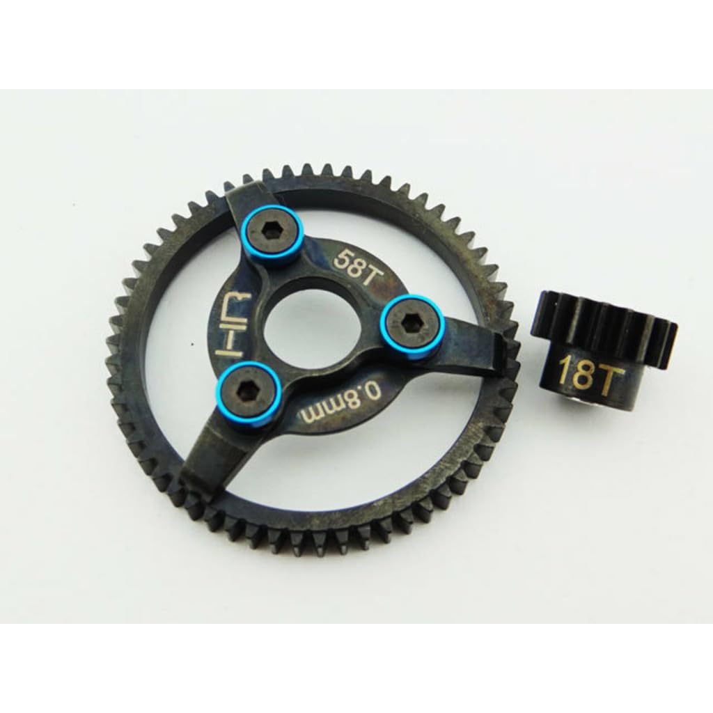 Amazon | Hot Racing STE258 Steel Pinion and Spur Gear Set (18T/58T