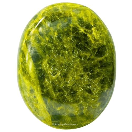 Image of Amazing Gemstone Green Tourmaline in Matrix Crystals and Healing Stones - Large Palm Stone Crystals Piedra - Crystal for Good Luck,Positivity,Meditation - Unique Stocking Stuffers and Birthday Gifts