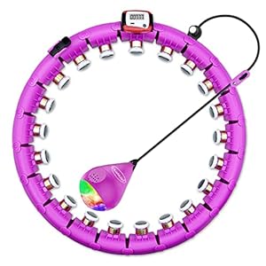 HuaMulan Smart Hula Hoop, Smart Hula Hoop Reifen Erwachsen & Anfänger, Smart Fitness Reifen mit Zähler, 24 Einstellbare…