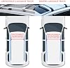 Sombrilla para auto de 4.8m, toldo automático, toldo plegable eléctrico, resistente al agua, viento, nieve y granizo, gris-B 4