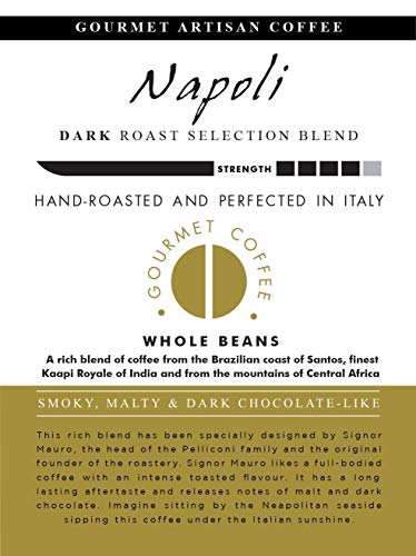 Aromistico | Dark & Medium Roast Bundle | Premium Italian Whole Coffee Beans | Napoli & Roma Blend | For All Coffee Makers #TOP3