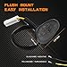 QUASCO Flush Mount Motorcycle Turn Signals Smoked Lens led Blinkers Compatible with Yamaha YZF R1 R3 R6 R6S FJ 09 FZ MT 07 09, Amber