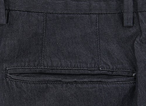 Incotex Charcoal Gray Solid Pants - Slim3