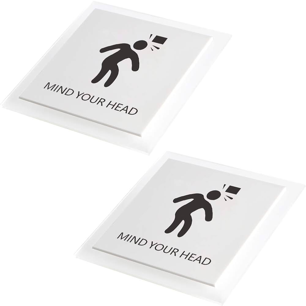 Amazon | HIGHAWK頭上注意 MIND YOUR HEAD ドアプレート 注意