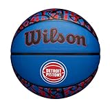 WILSON NBA Team Graffiti Basketball - Detroit Pistons, Size 7-29.5'