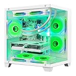 Panorama Gaming PC Desktop Computer - AMD Ryzen 7 5700G 3.8 GHz, RTX 4060 8GB, 32GB DDR4 RAM 3200, 1TB M.2 PCIE + 1TB SATA SSD, 650W PSU, 240mm AIO, Windows 11 Pro 64-bit, White - Image 2