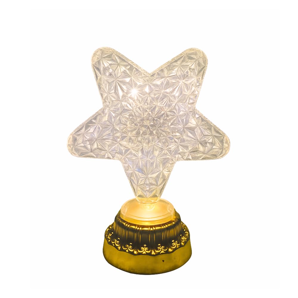 LED Star Light Candle – White & Gold Christmas Decorative Light | Battery Operated Xmas Star | Warm White Light for Festival, Parties, Home Decor, Indoor & Outdoor Lighting-picture-38