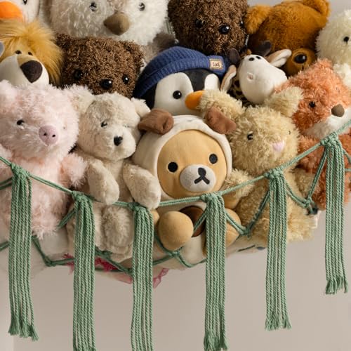 image for mirolam Stuffed Animal Storage Hammock or Net - Large Toy Hammock Net 