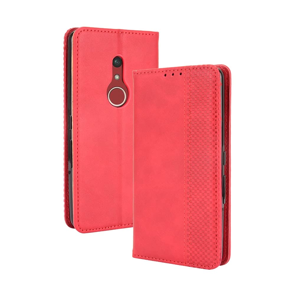 Cell Phone Shell for Fujitsu Be4 Plus F-41B Magnetic Buckle Retro Crazy Horse Texture Horizontal Flip Leather Case with Holder & Card Slots & Photo Frame New