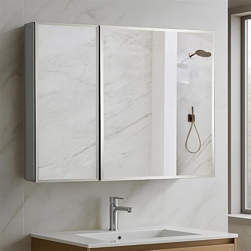 Blossom 30x26 Inch Aluminum Medicine Cabinet with Mirror – Recessed