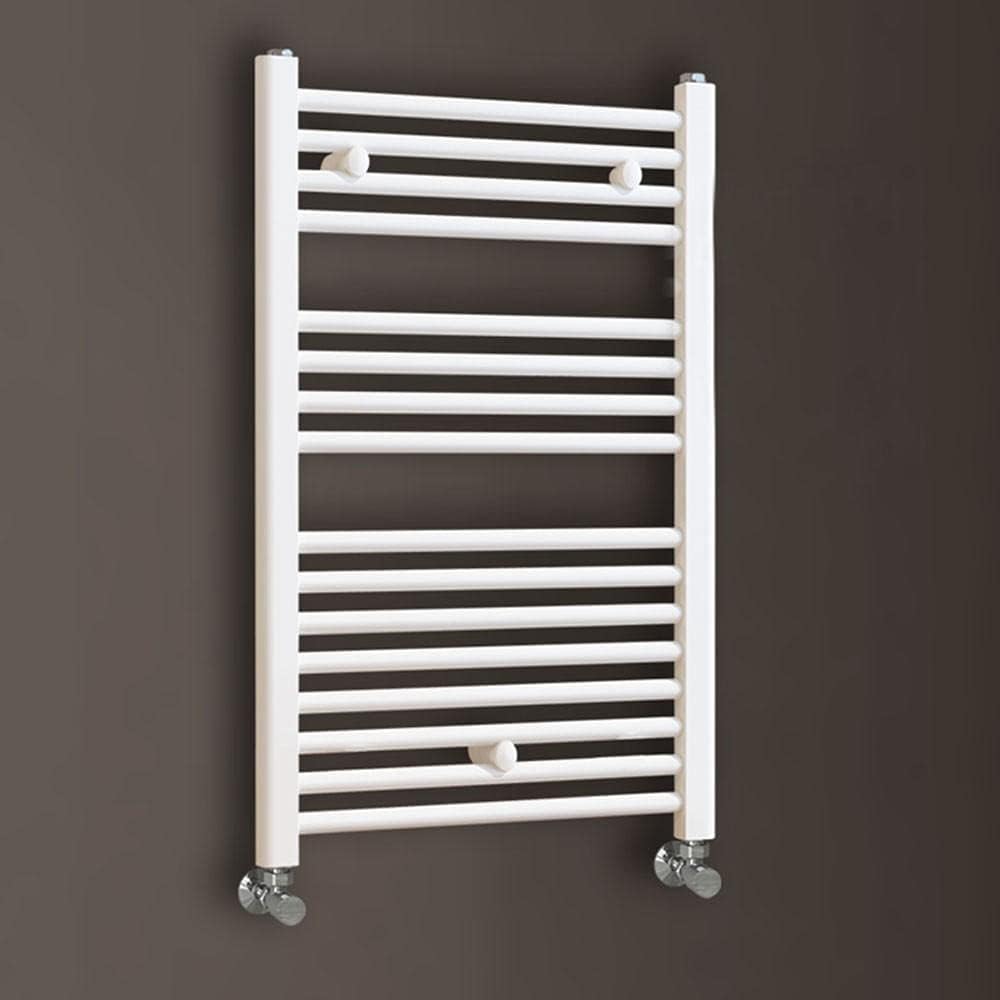 Kibath L305474 Toallero Secatoallas radiador para integrar en Circuito de Agua Caliente, Tubos de Acero con Acabado Lacado en Blanco 800x500. Válido ...