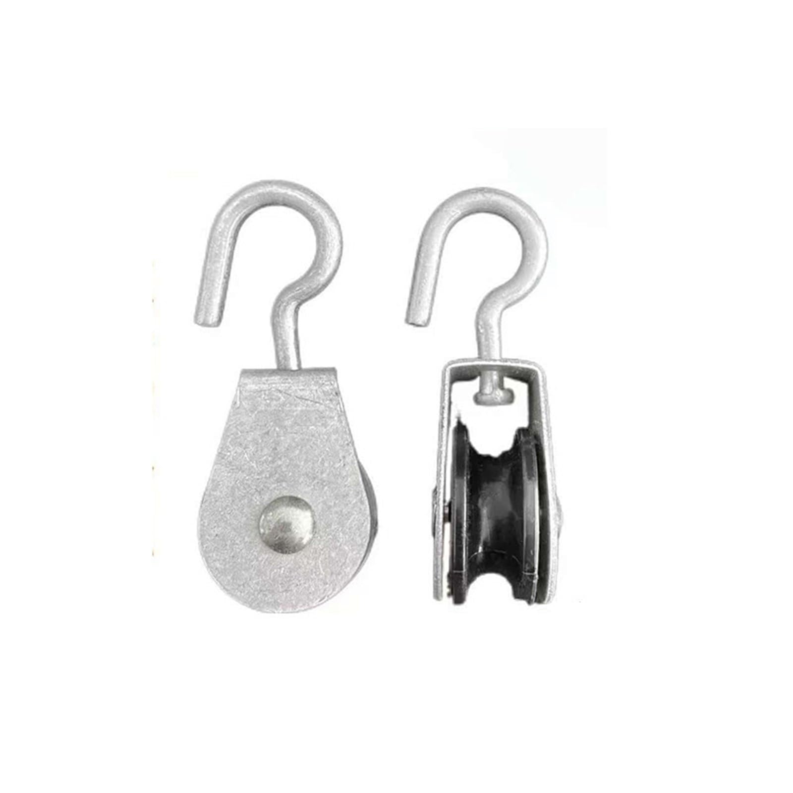 50er-Pack Seilrollen 30 mm, Hänge-Handrollen mit Haken for Gerüstbau und Bauwesen, Tragkraft 35 kg
