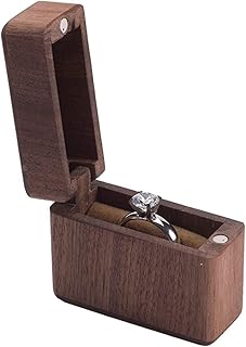 [HeyDear] ミニジュエリーボックス純木旅行ポータブルハンドスタッドピアスジュエリーリング収納ボックス