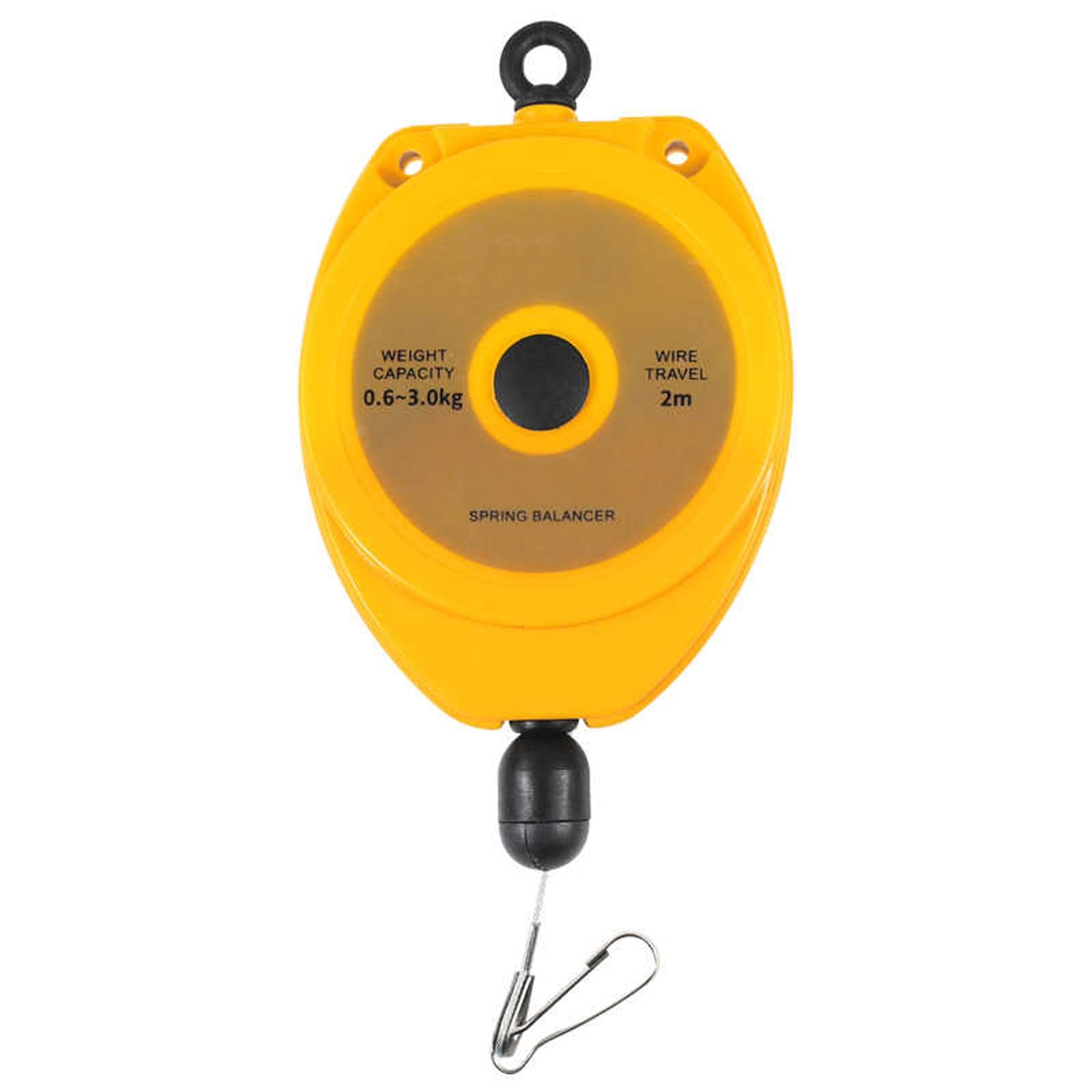 1pc Retractable Spring Balancer Tool Holder - 2m Wire Rope Hanging Equipment for Assembly Line Efficiency(0.6-3.0kg)