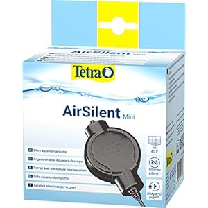 Tetra AirSilent Mini – Aeratore per acquari Silenzioso e Compatto, Set Completo Dotato di Pietra porosa, 10 a 40 Litri