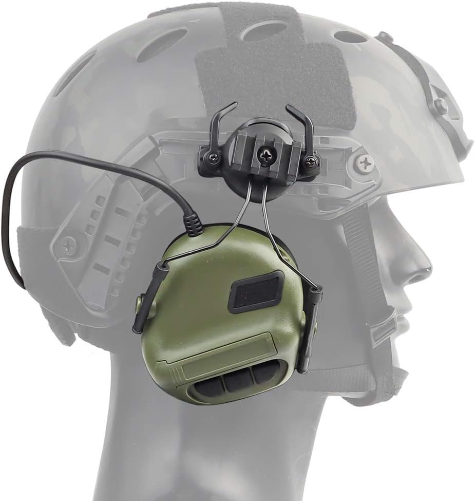 Casque tactique interphone ATAIRSOFT avec micro étanche et alimentation continue
