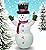 AJY 4FT Christmas Snowman Inflatable LED Lights Indoor Outdoor Yard Lawn Decoration Cute Fun Holiday Blow Up Party Display