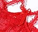 Acramy Damen Reizwäsche Body Offener Schritt Große Größen Dessous Ouvert (XXL, Rot)