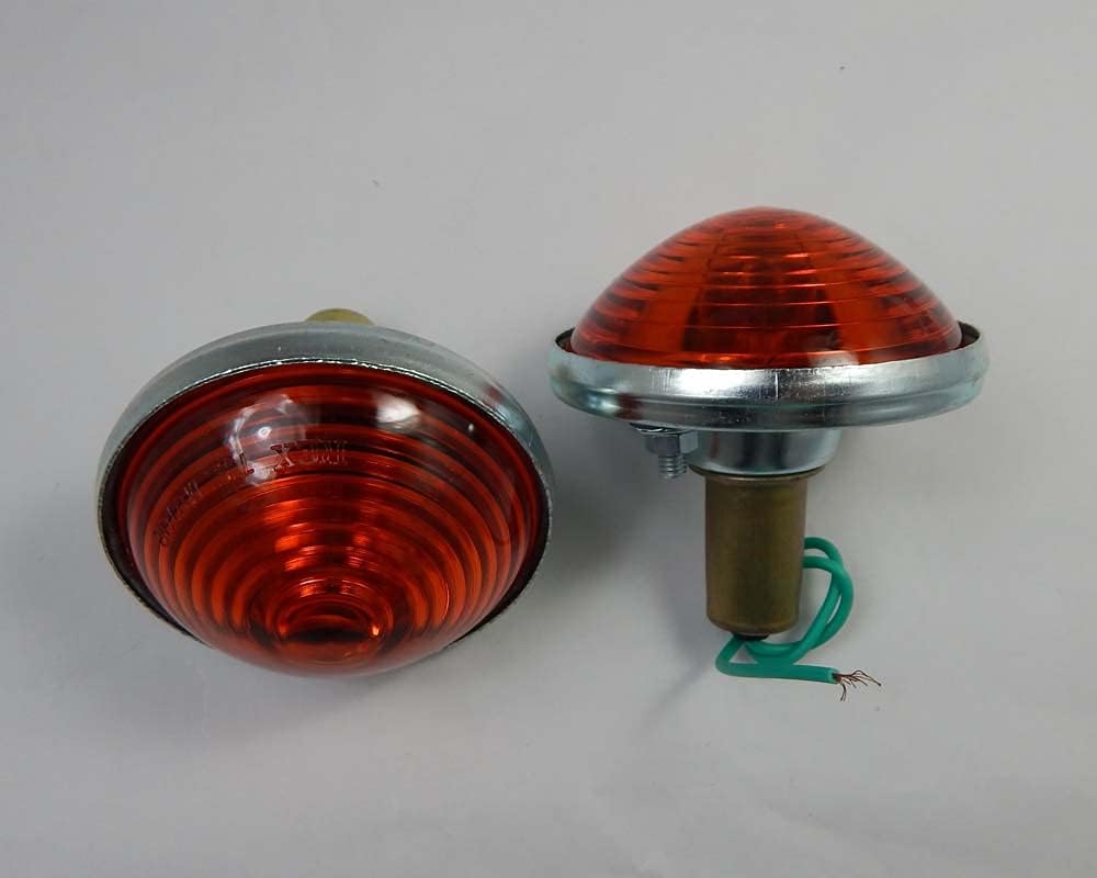 Combination Park or Turn Signal Amber Lens Lamp Light Assembly for Willys Jeep CJ-3B CJ3 CJ5 CJ6