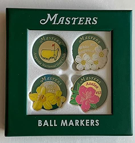 Masters golf ball markers floral 4 pack augusta national markers 2021 masters pga new