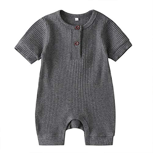 Unisex Baby Jumpsuits, Coveralls, and Playsuits Infant Boys Onesies Sleep Wear Newborn Baby Boy Romper Grey
